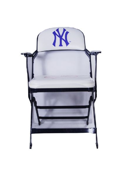Curtis Granderson Clubhouse Chair - NY Yankees 2012 Spring Training Game Used #14 Clubhouse Chair (EK003925) (Steiner Sports COA)